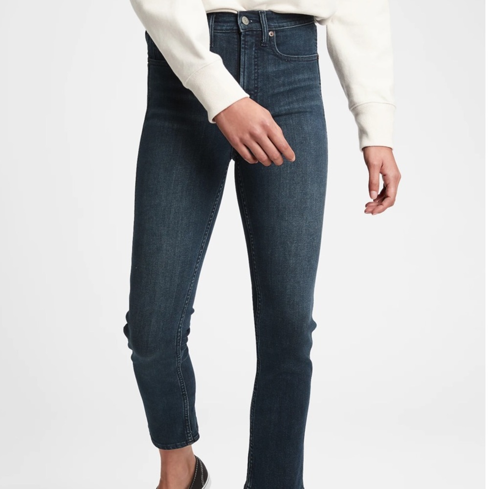 Gap cigarette high rise jeans